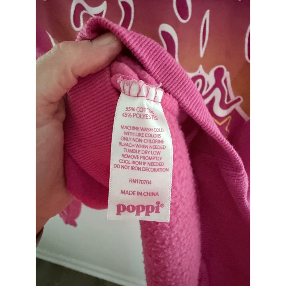 Poppi xTarget Collab Hot Pink “Iconic Flavor Forever”Crewneck Sweatshirt-Size XL - Picture 6 of 7